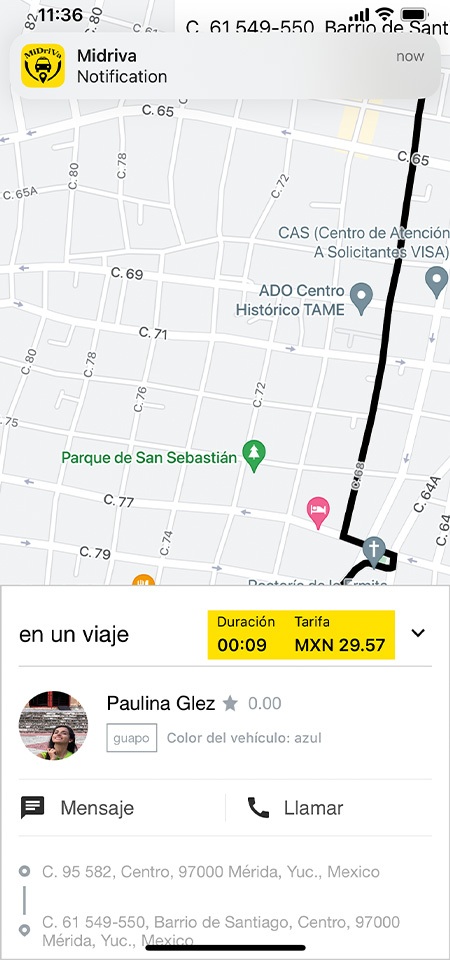 Screen | Cliente 08 - Empezar Viaje - MX