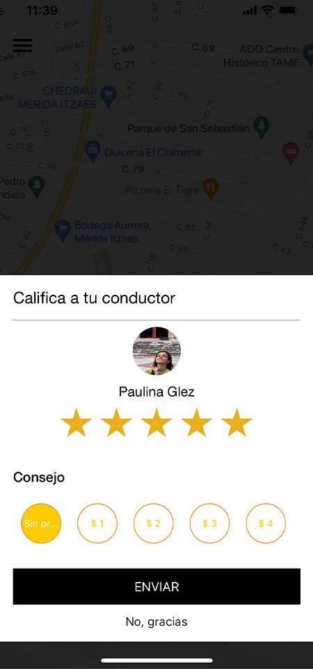Screen | Client 10 - Califica Conductor - MX