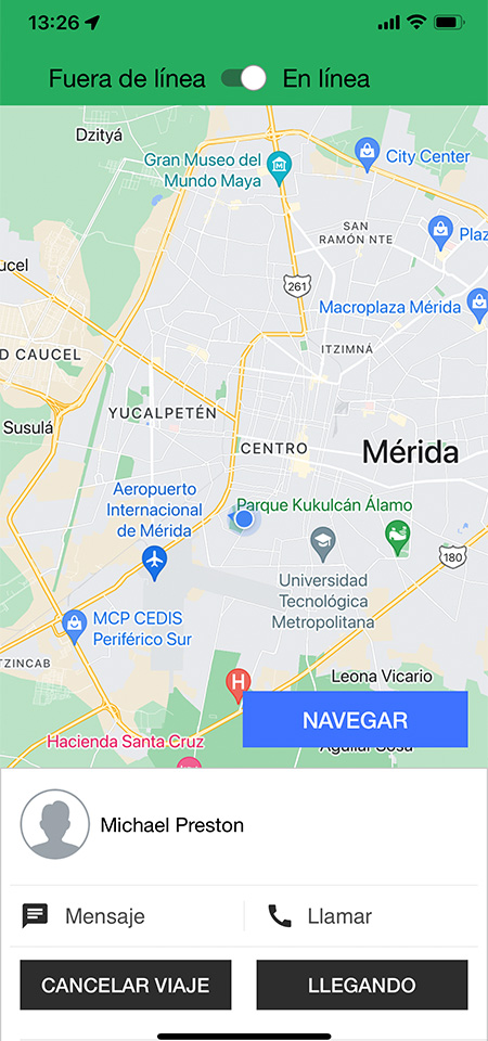 Screen | Driver 02 - Navigar Al Cliente - MX