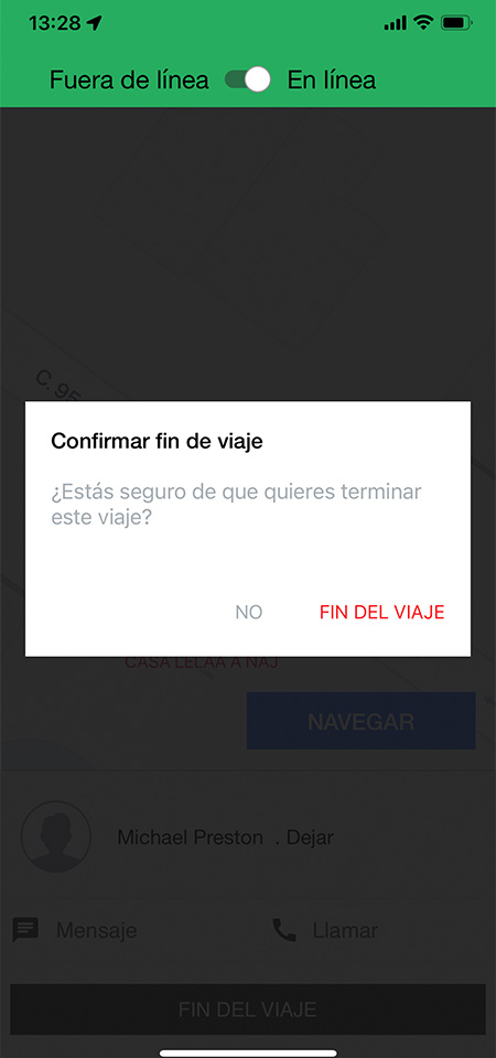 Screen | Driver 05 - Confirmar Fin De Viaje - MX